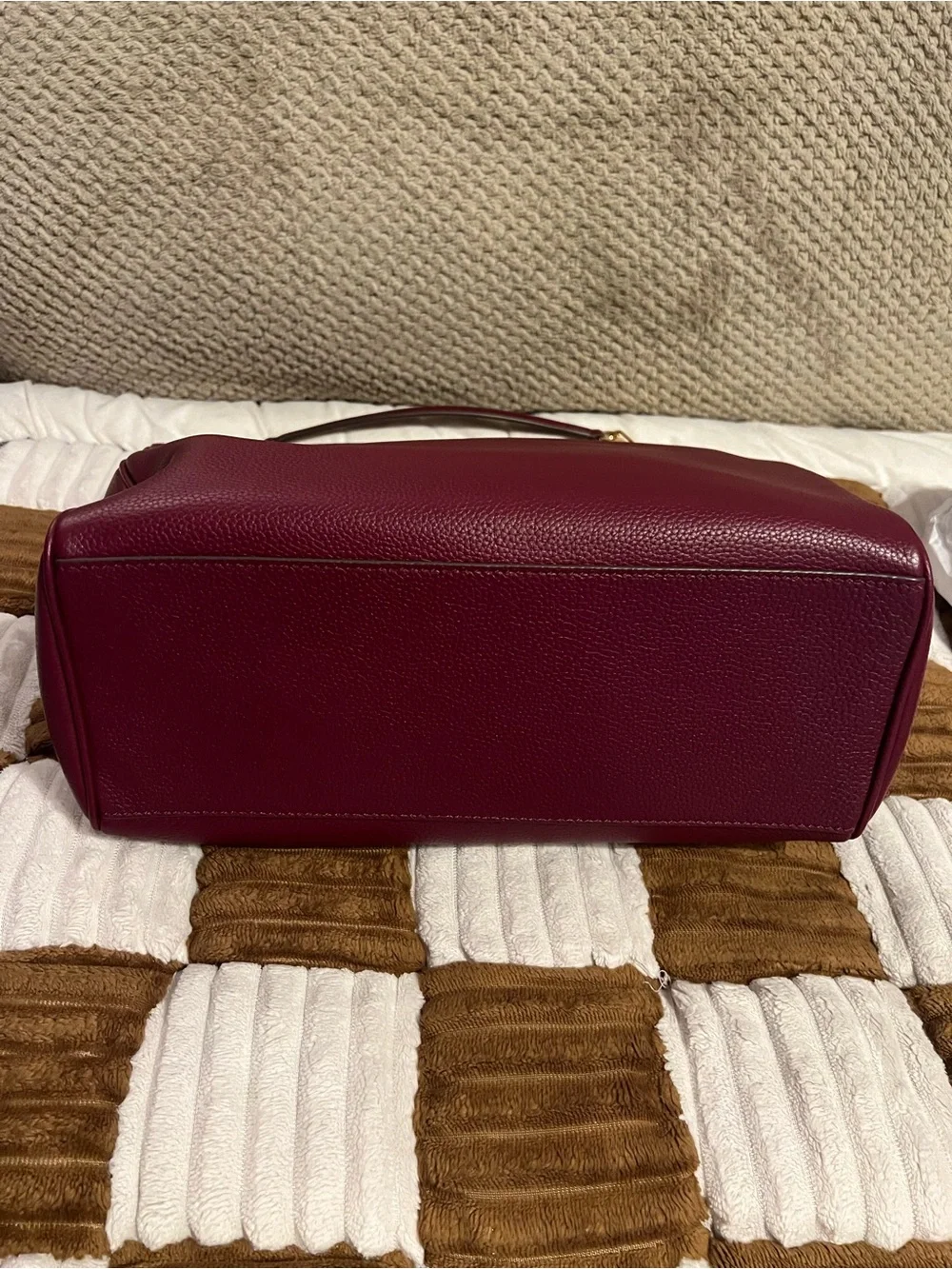 Tory Burch Carter Slouchy Hobo in Imperial Garnet NWTS!